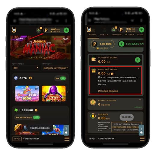 Промо счет в Play Fortuna